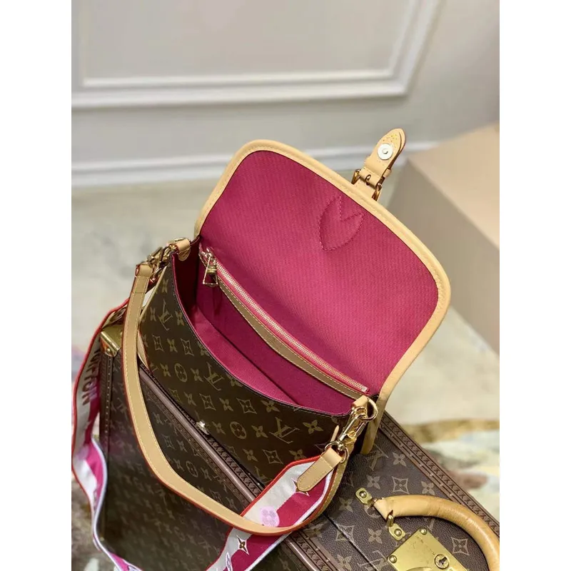 LV M46049 Louis Vuitton Diane Monogram M45985 Bag Pink