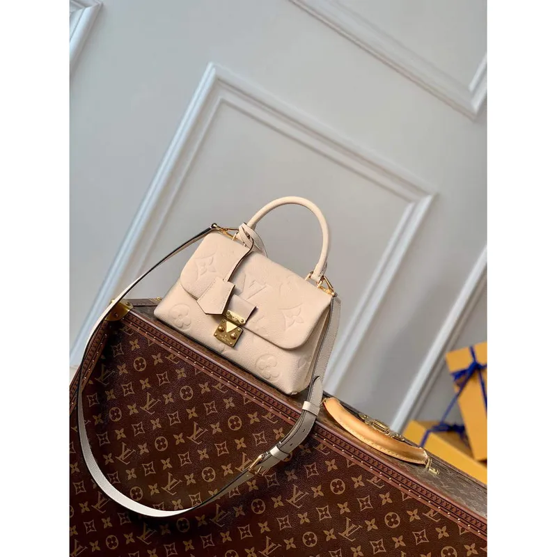 LV M46008 Louis Vuitton Madeleine BB Monogram Empreinte Leather