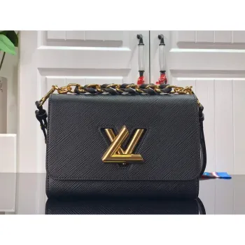 LV M53754 Louis Vuitton Twist MM Epi Grained Cowhide Leather Black