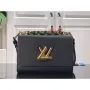 LV M53754 Louis Vuitton Twist MM Epi Grained Cowhide Leather Black