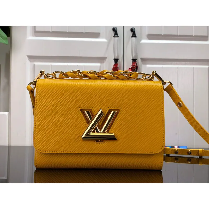 LV M53754 Louis Vuitton Twist MM Epi Grained Cowhide Leather Yellow