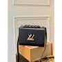 LV M59887 Louis Vuitton Twist MM EPI Leather Bag Black