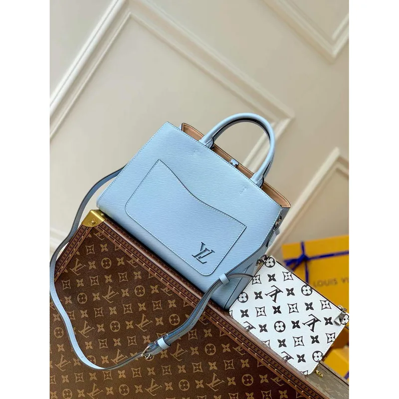 LV M59953 Louis Vuitton Marelle Tote MM Blue