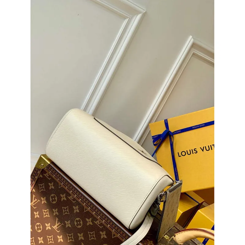 LV M20520 Louis Vuitton Marelle Tote BB Quartz White