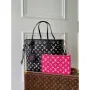 LV M46103 Louis Vuitton Neverfull MM Tote Bag M46102