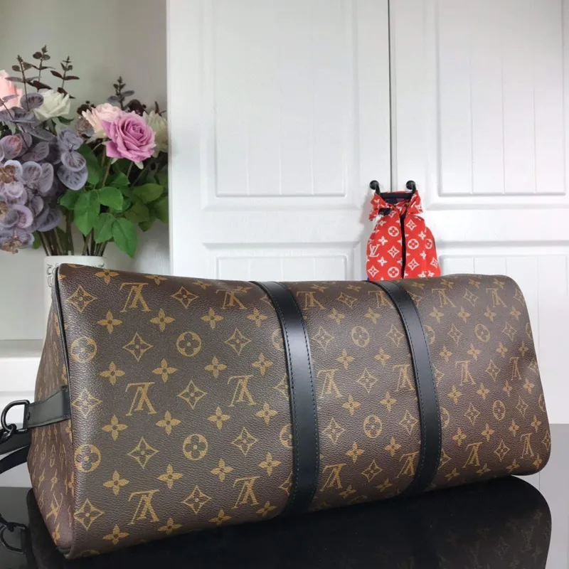 LV N44642 Louis Vuitton Keepall 50B Travel Bag Monogram