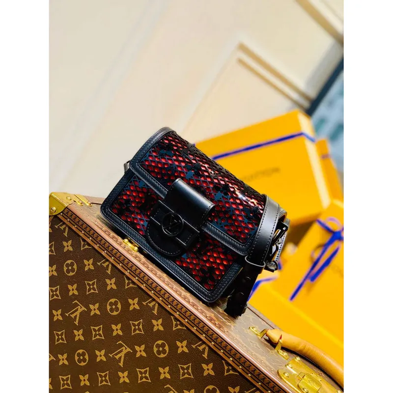 LV M20359 Louis Vuitton Mini Dauphine Handbag Black