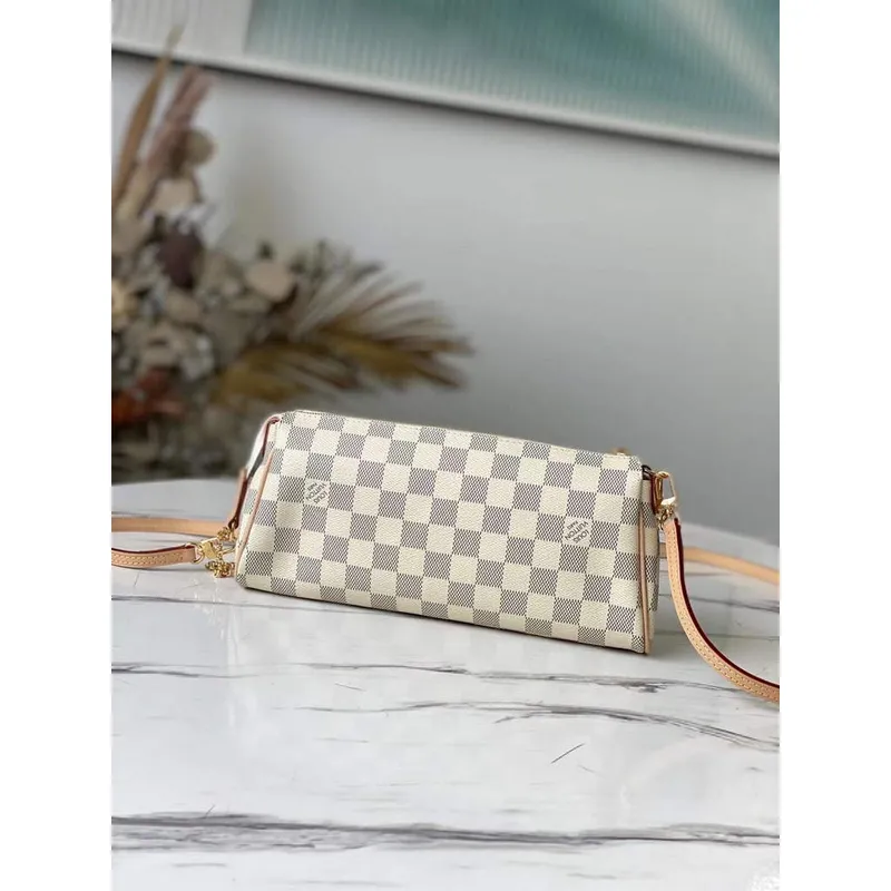 LV N55214 Louis Vuitton M95567  EVA Shoulder Bag N55213 Damier Azur Canvas