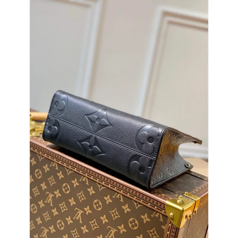 LV M45653 Louis Vuitton Onthego Pm Bag M45779 leather Black