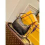 LV M46002 Louis Vuitton Bagatelle Mini Hobo Handbag Black