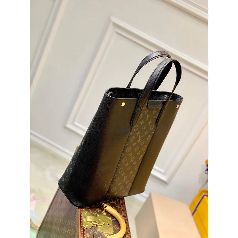LV M30431 Louis Vuitton Split Tote Eclipse Black