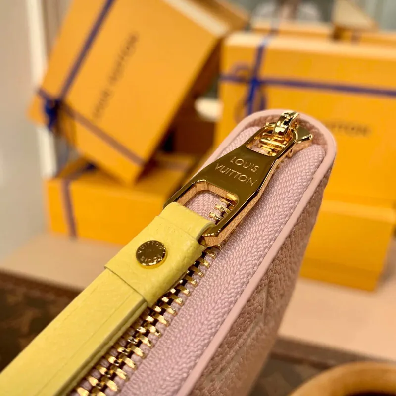 LV M81279 Louis Vuitton Zippy Wallet M81280 Pink