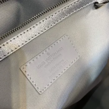 LV N58041 Louis Vuitton Keepall 50B Bandoulière Bag Silver