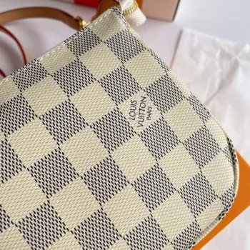 LV N41207 Louis Vuitton Pochette Accessoires Damier azur canvas