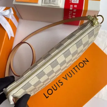 LV N41207 Louis Vuitton Pochette Accessoires Damier azur canvas