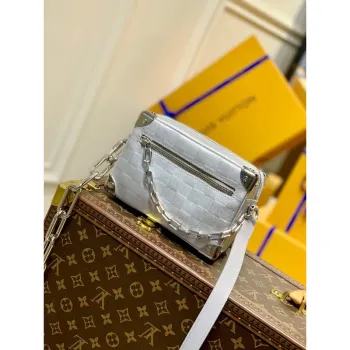 LV M59726 Louis Vuitton Mini Soft Trunk Silver
