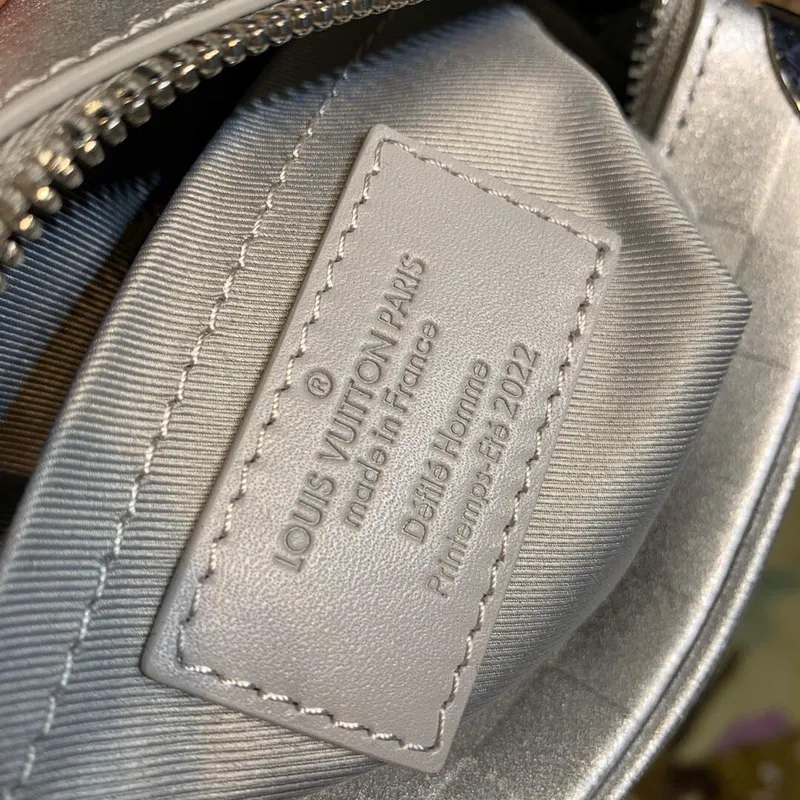 LV M59726 Louis Vuitton Mini Soft Trunk Silver