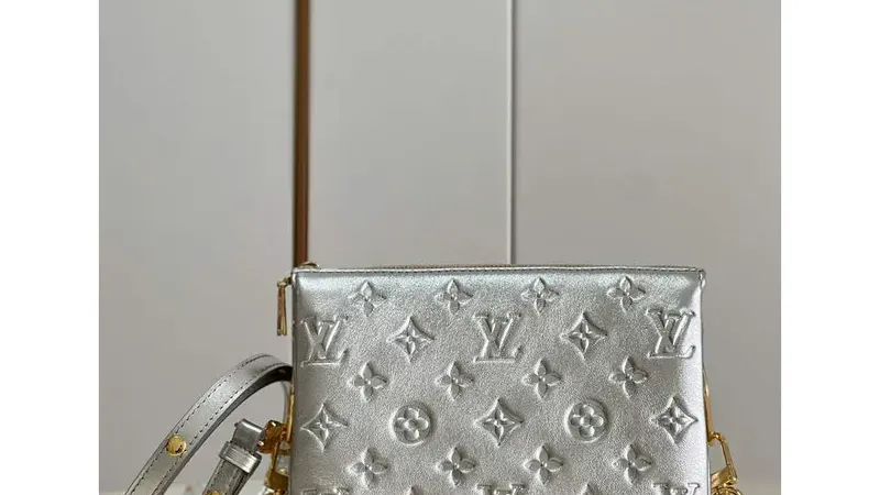 Louis Vuitton Coussin BB M20567 — Compact Silver Day-to-Evening Shoulder Bag