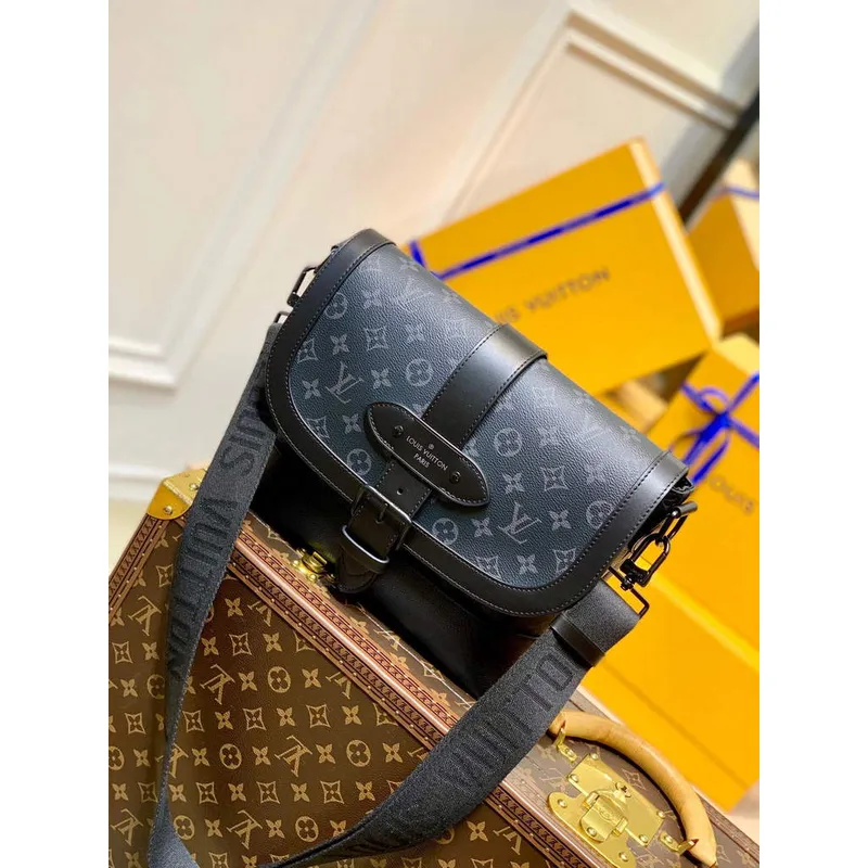 LV M45911 Louis Vuitton Saumur Messenger Black
