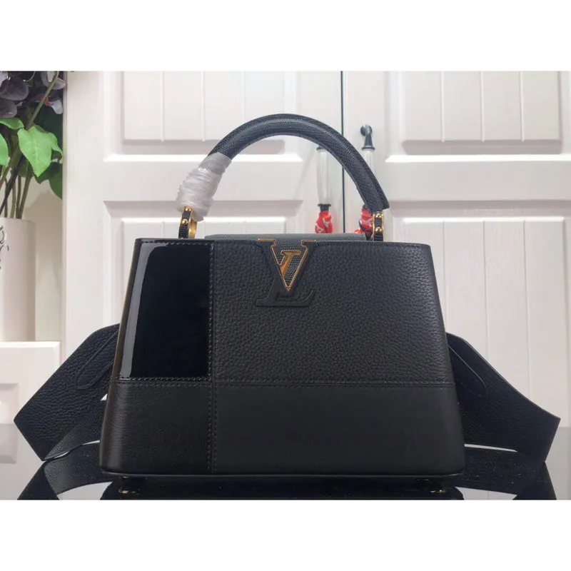 LV M59269 Louis Vuitton Capucines BB Handbag Black