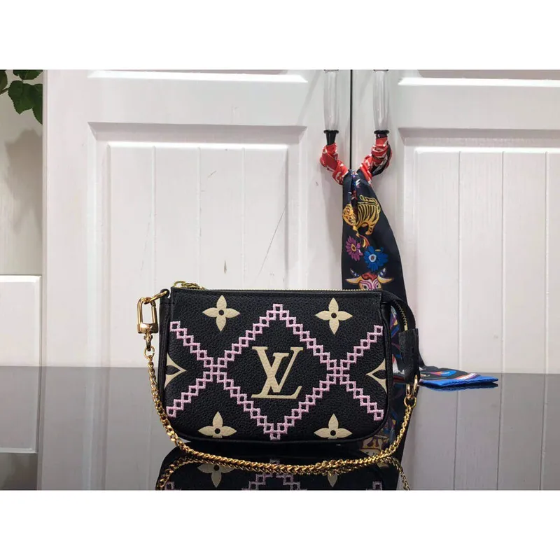 LV M81140 Louis Vuitton Mini Pochette Accessoires Bag Black
