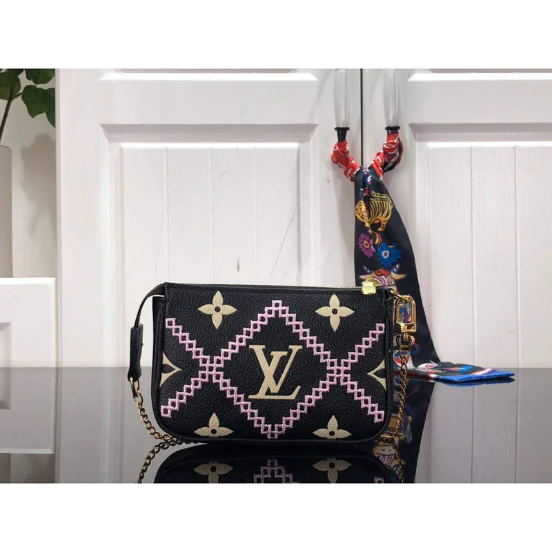 LV M81140 Louis Vuitton Mini Pochette Accessoires Bag Black