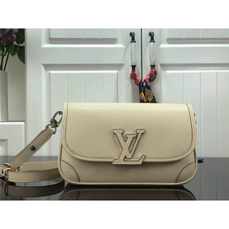 LV M59457 Louis Vuitton Buci Crossbody Bag M59386 Quartz White