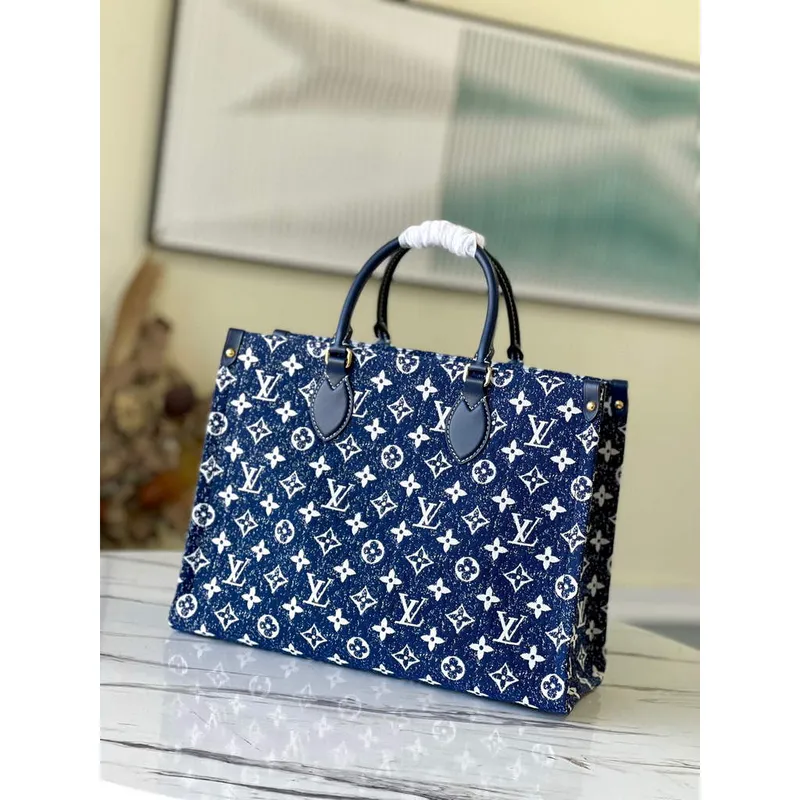 Louis Vuitton M59608 OnTheGo MM Tote bag Monogram Blue