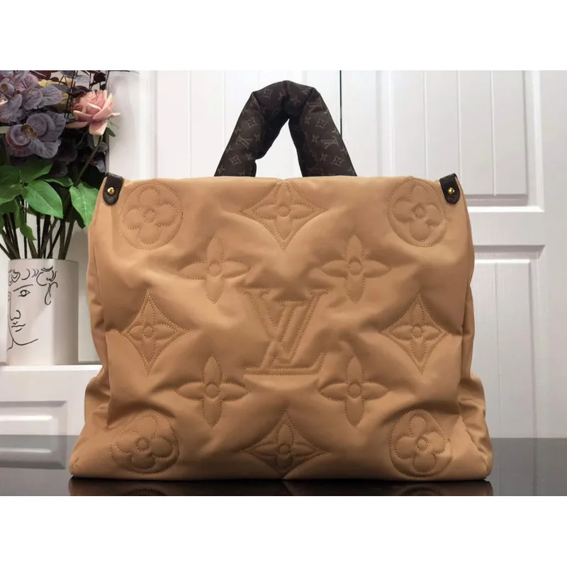 Louis Vuitton M59007 LV M59005 Onthego GM Bag Beige