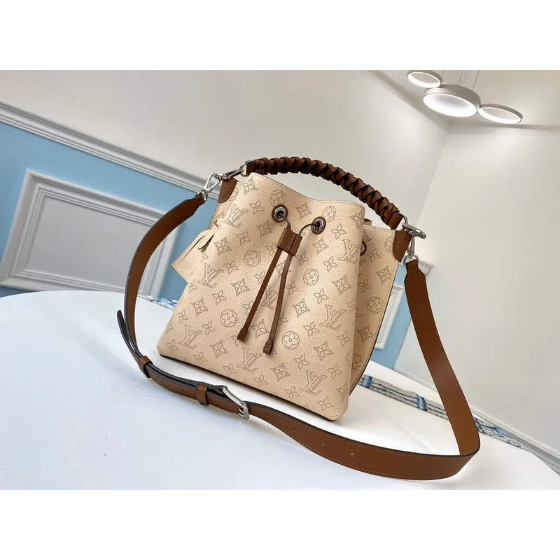 Louis Vuitton M55801 LV M55800 Muria M55799 Mahina Leather beige