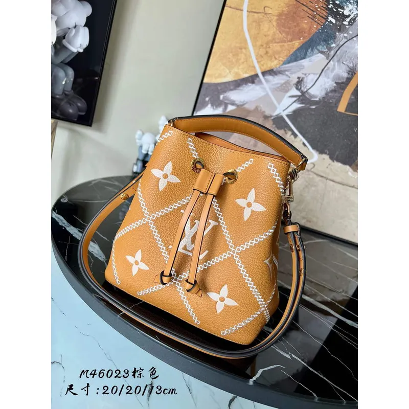 Louis Vuitton M46029 LV M46023 NéoNoé MM Monogram Arizona Brown