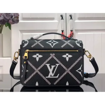 Louis Vuitton M46028 LV M46018 Pochette Metis Monogram Black