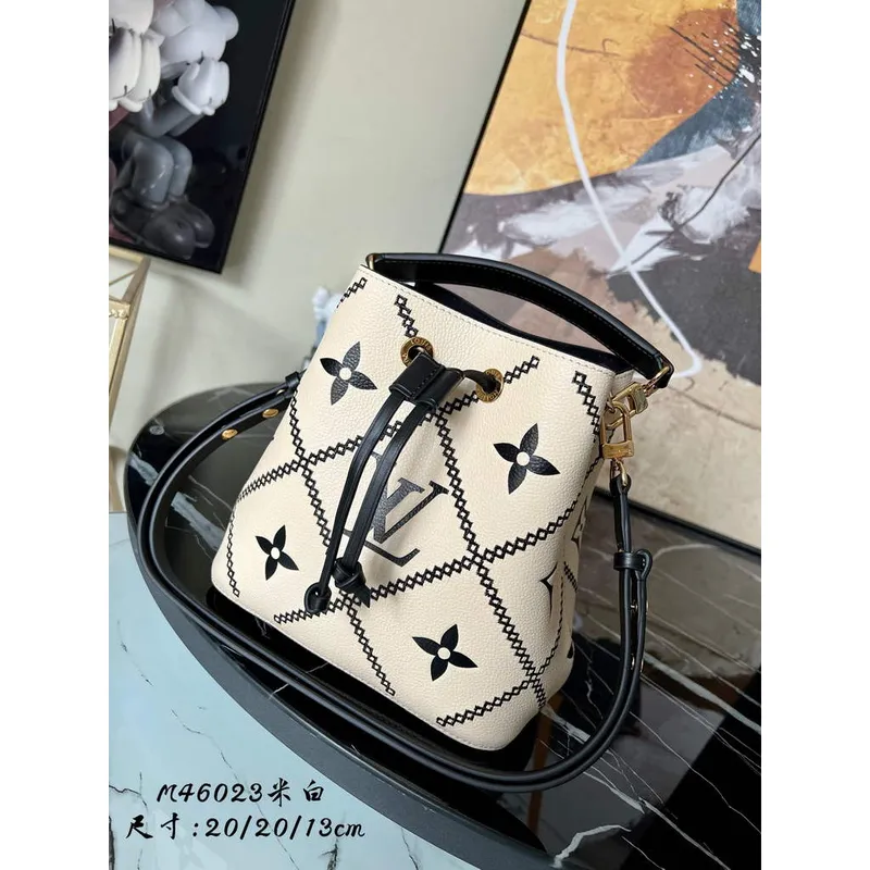 Louis Vuitton M46023 LV M46029 NéoNoé MM Monogram Beige
