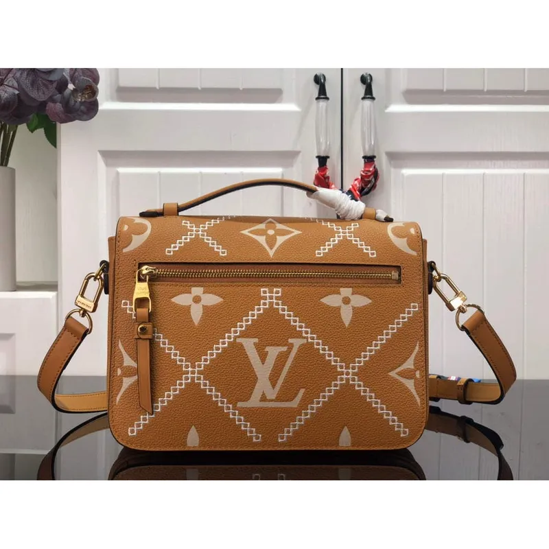 Louis Vuitton M46018 LV M46028 Pochette Metis Monogram Arizona Brown