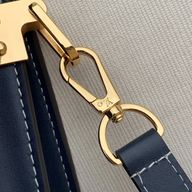 LV M59716 Louis Vuitton Mini Dauphine Denim Leather Bag