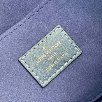 LV M59631 Louis Vuitton Dauphine MM Denim Leather Bag