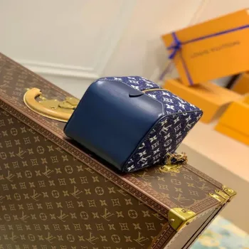 LV M59611 Louis Vuitton Square Denim Leather Bag