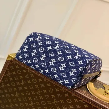 LV M59609 Louis Vuitton Speedy Bandouliere 25 Denim Leather Bag