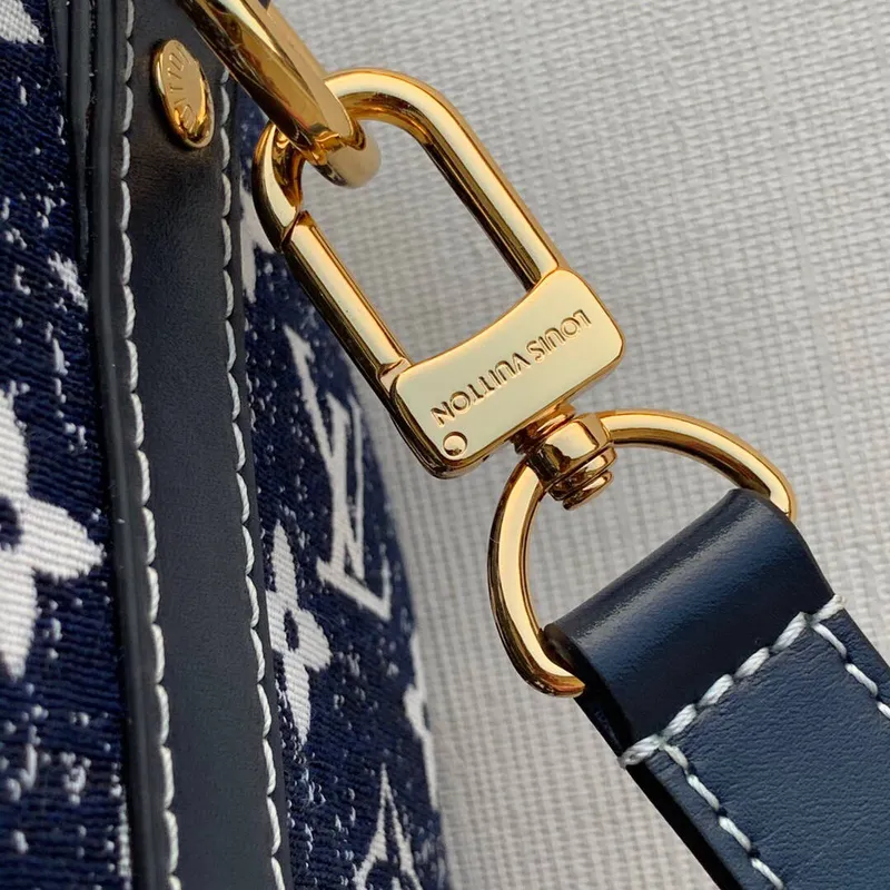 LV M59609 Louis Vuitton Speedy Bandouliere 25 Denim Leather Bag