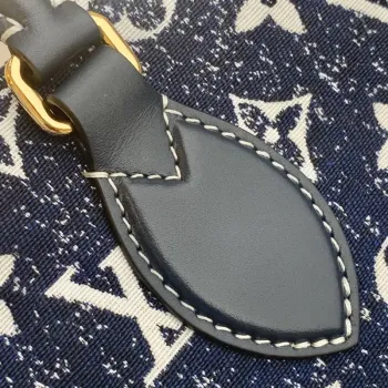 LV M59608 Louis Vuitton Onthego MM Denim Leather Bag