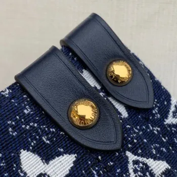 LV M59608 Louis Vuitton Onthego MM Denim Leather Bag