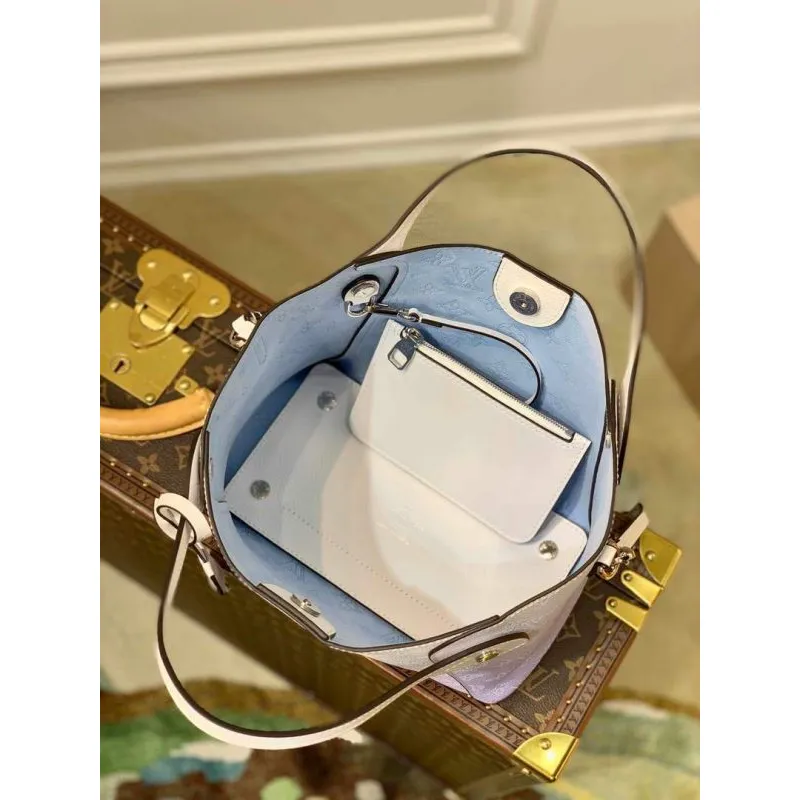 LV M57858 Louis Vuitton Hina PM Bag Gradient Blue