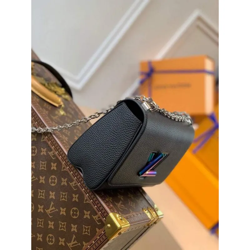LV M58597 Louis Vuitton Twist Medium Bag Black