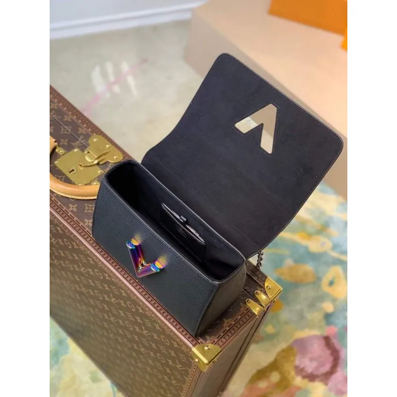 LV M58597 Louis Vuitton Twist Medium Bag Black