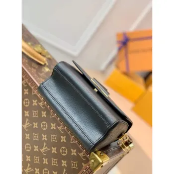 LV M58571 Louis Vuitton Twist PM Leathers Handbag Black