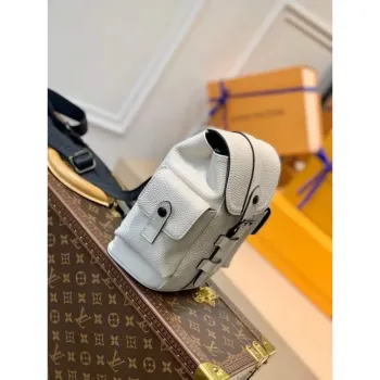 LV M58493 Louis Vuitton Christopher XS Bag White M58495
