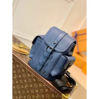 LV M58493 Louis Vuitton Christopher XS Bag Blue M58495