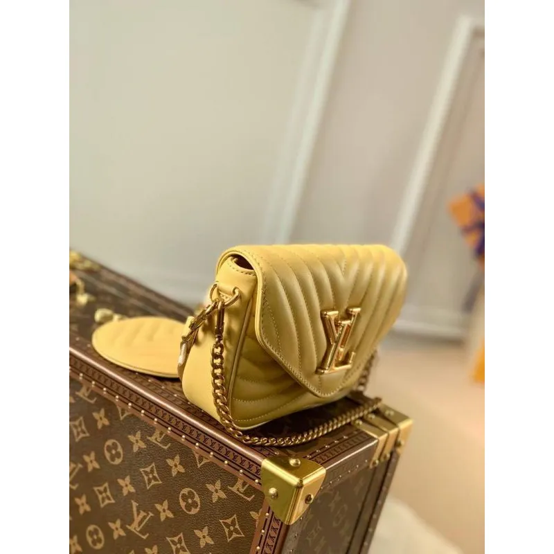 LV M57942 Louis Vuitton New Wave Multi Pochette Bag M56468 Yellow