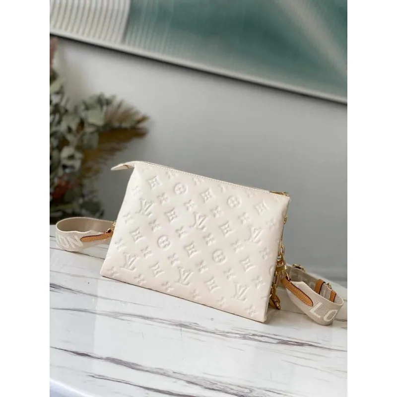 LV M57793 Louis Vuitton Coussin PM Bag M57790 Cream