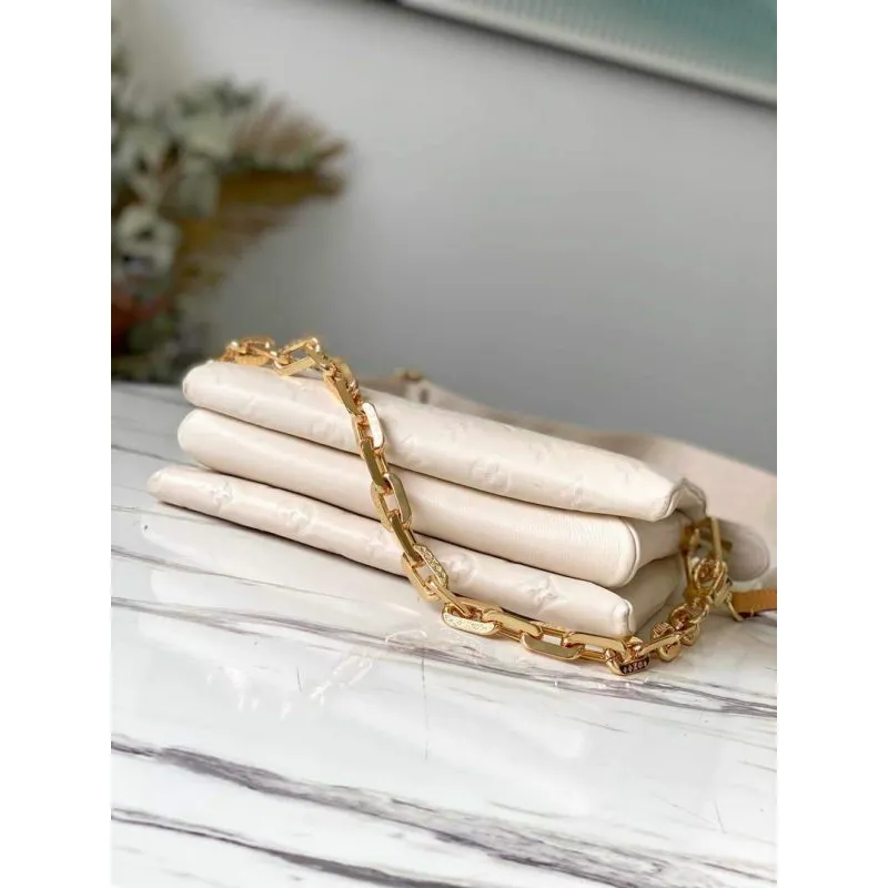 LV M57793 Louis Vuitton Coussin PM Bag M57790 Cream